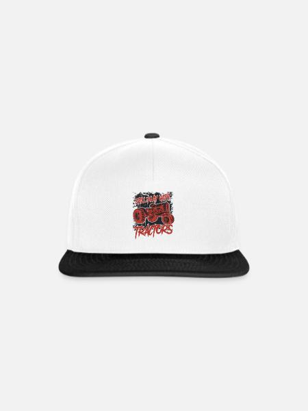 Still Play With Tractors - Snapback Cap - Weiß/Schwarz