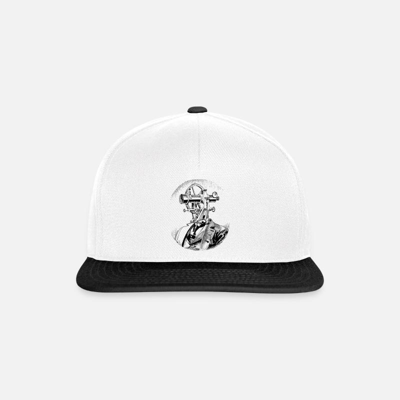 Theodolite Head Original - Casquette snapback - blanc/noir