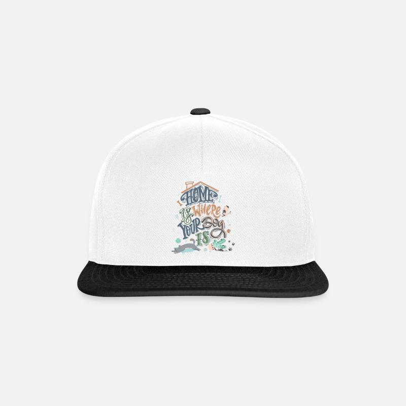 Dog House - Snapback Cap - Weiß/Schwarz