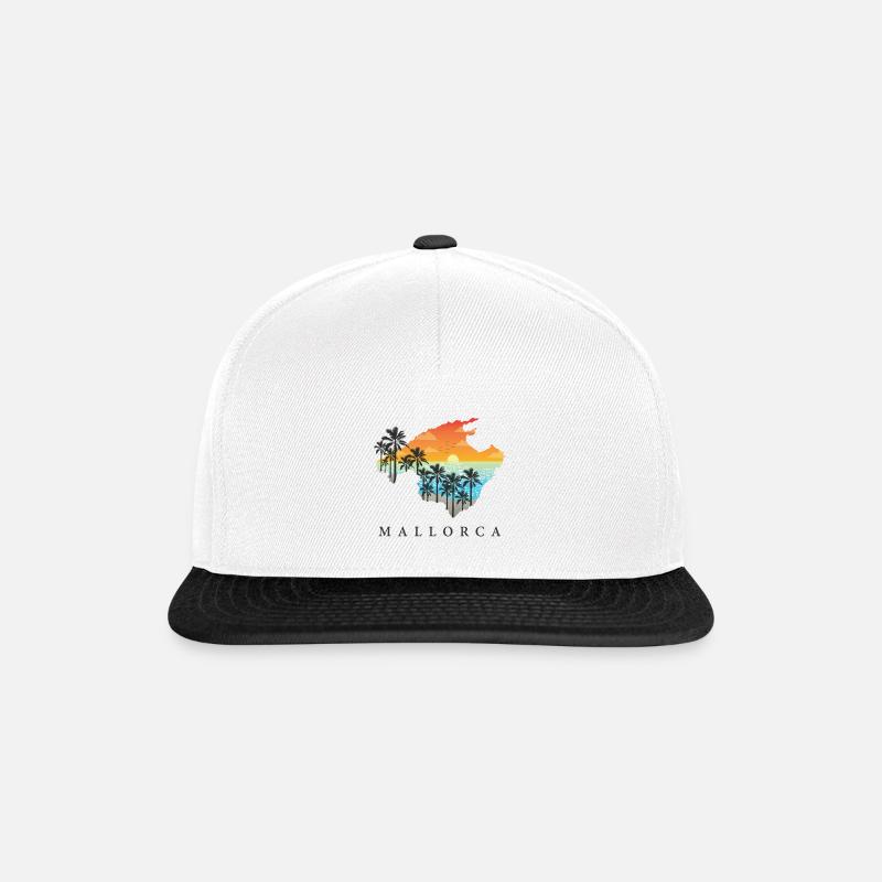 majorque - Casquette snapback - blanc/noir