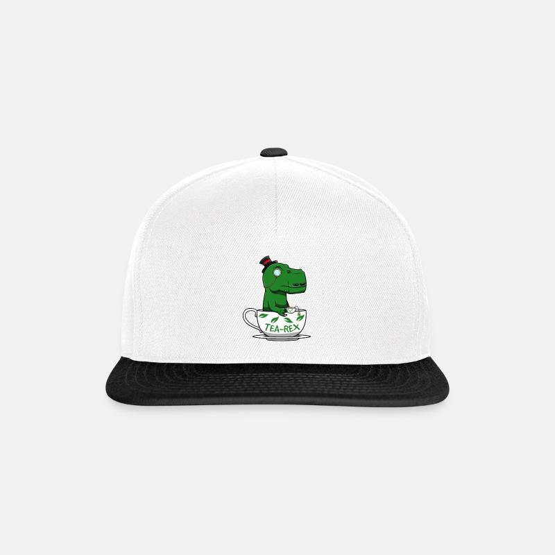 T-rex - Casquette snapback - blanc/noir