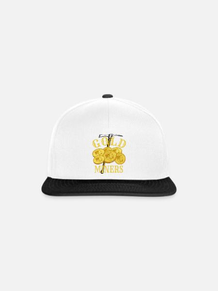 Goldgräber - Snapback Cap - Weiß/Schwarz