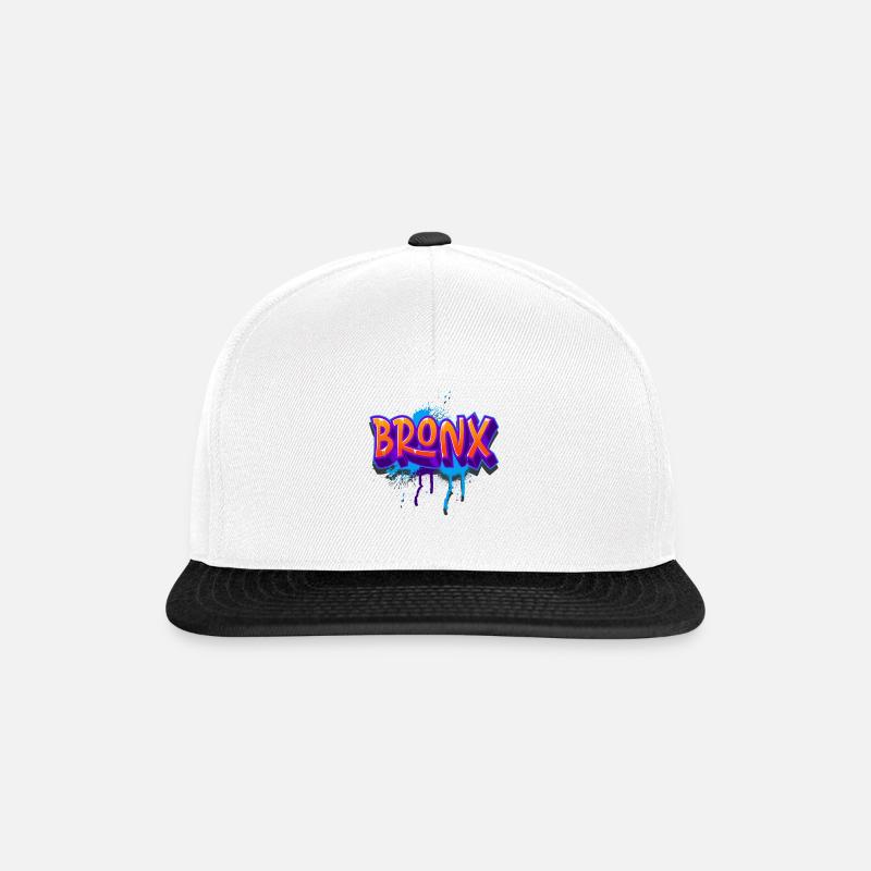 Graffiti du Bronx - Casquette snapback - blanc/noir