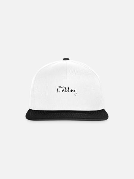 Omas Liebling - Snapback Cap - Weiß/Schwarz