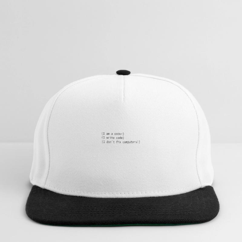 I am a coder! Computer Nerds Informatiker Spruch Snapback Cap