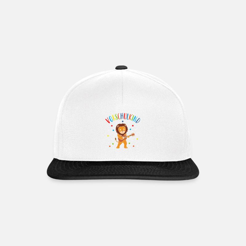 Vorschulkind Vorschule Löwe Jungen - Snapback Cap - Weiß/Schwarz