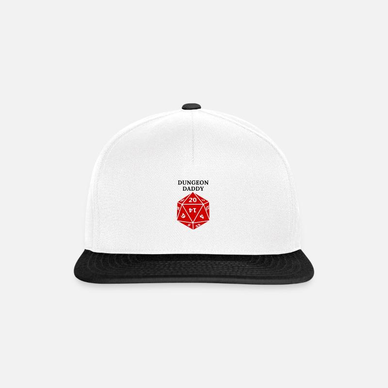 DUNGEON DADDY - Snapback Cap - Weiß/Schwarz