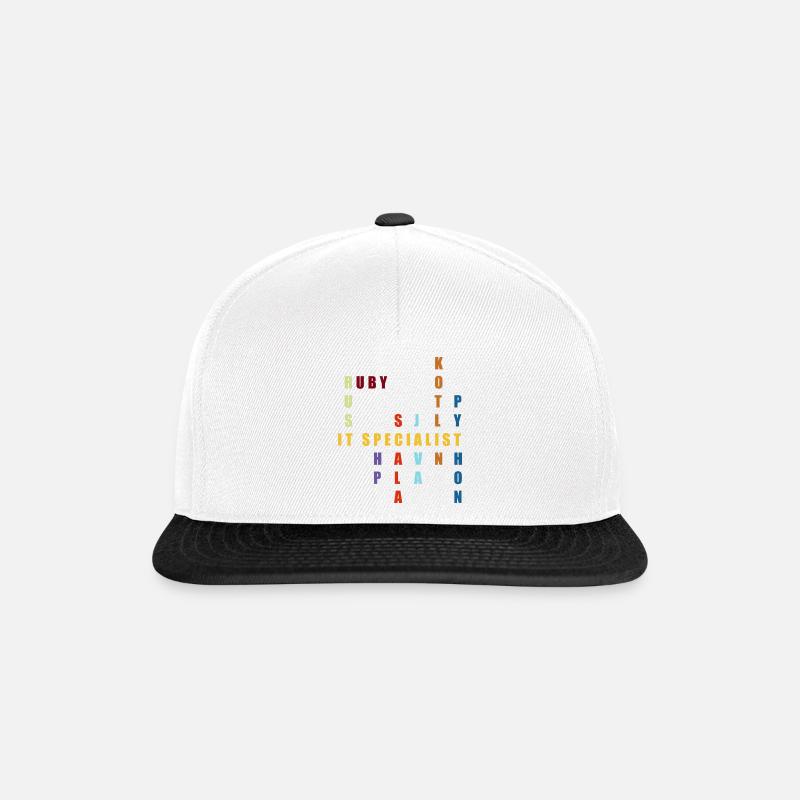 Vivid IT Specialist Wordmark - Snapback Cap - white/black