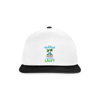 Bald Rentner - Snapback Cap - Weiß/Schwarz - Vorne