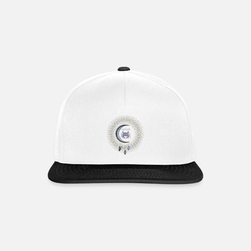 Krebs das Zeichen des Tierkreises - Snapback Cap - Weiß/Schwarz