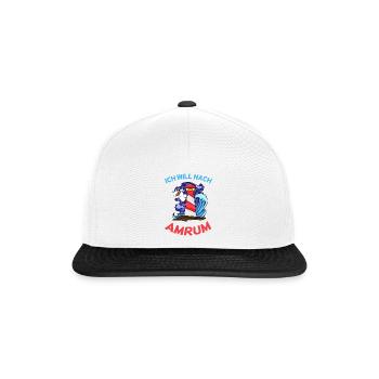 Amrum Nordsee - Snapback Cap - Weiß/Schwarz - Vorne