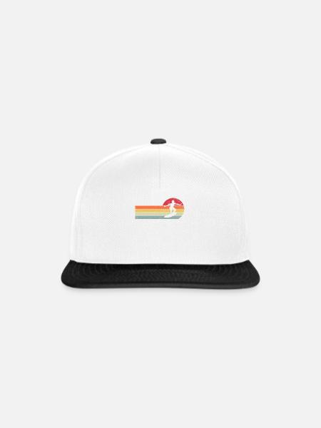 Surfer Surfen - Snapback Cap - Weiß/Schwarz