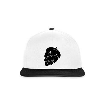 Hopfen für Bier - Snapback Cap - Weiß/Schwarz - Vorne