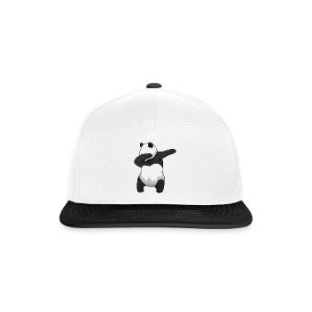 Panda Hip Hop Tanz - Snapback Cap - Weiß/Schwarz - Vorne