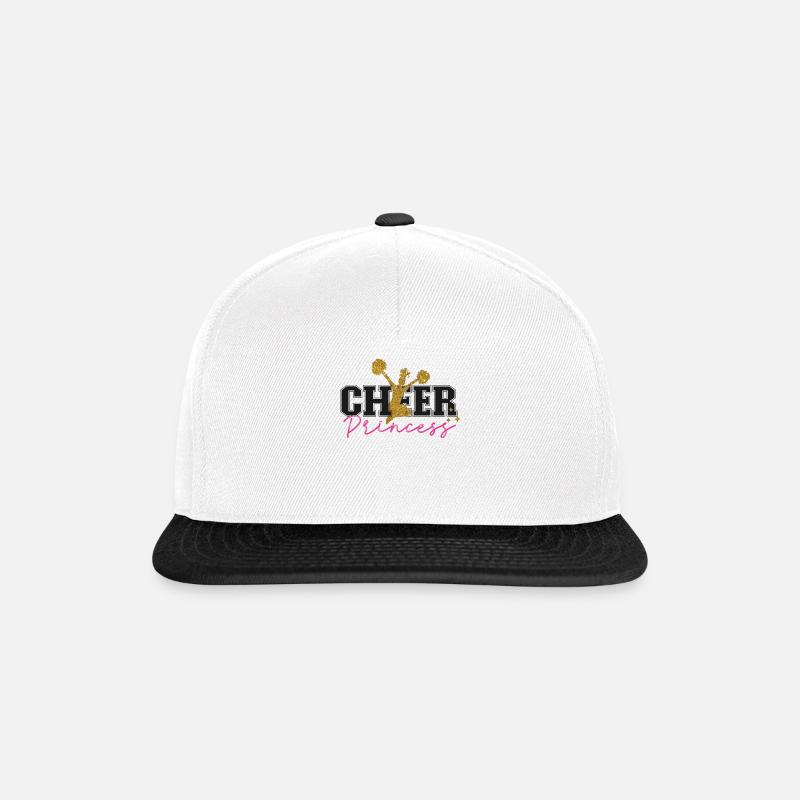 Cheer Cheerleading Cheer Princess - Snapback Cap - Weiß/Schwarz