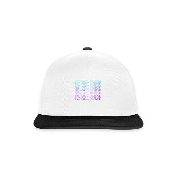 School Nurse Retro - Snapback Cap - white/black - Front