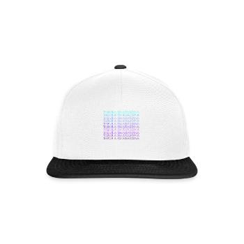 Tabula Emeraldina Alchimie Hermétique Rétro - Casquette snapback - blanc/noir - Devant