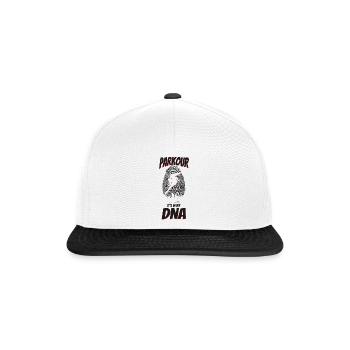 Parkour Free Running Traceur Dna - Snapback Cap - Weiß/Schwarz - Vorne