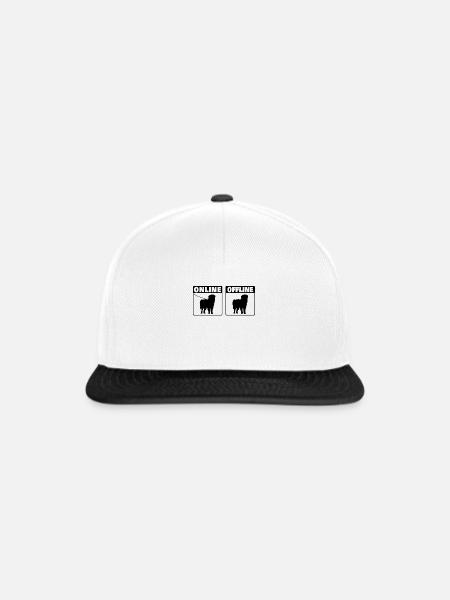 Leonberger Online - Snapback Cap - Weiß/Schwarz