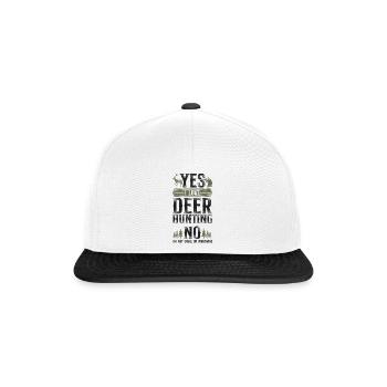 Buck Deer Hunting Hunter Vintage - Snapback Cap - white/black - Front