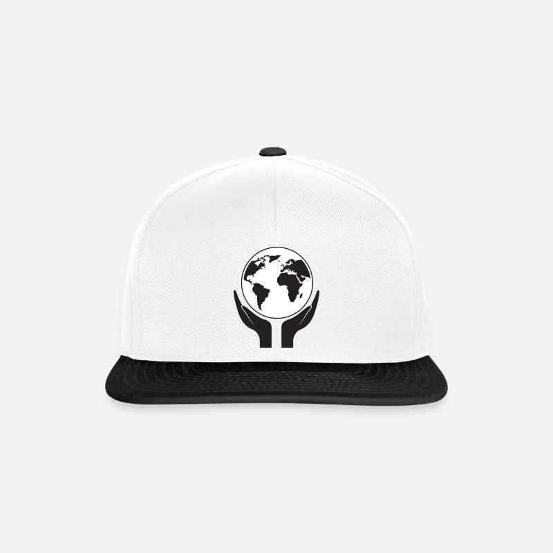 Sauvons notre planète - Casquette snapback - blanc/noir