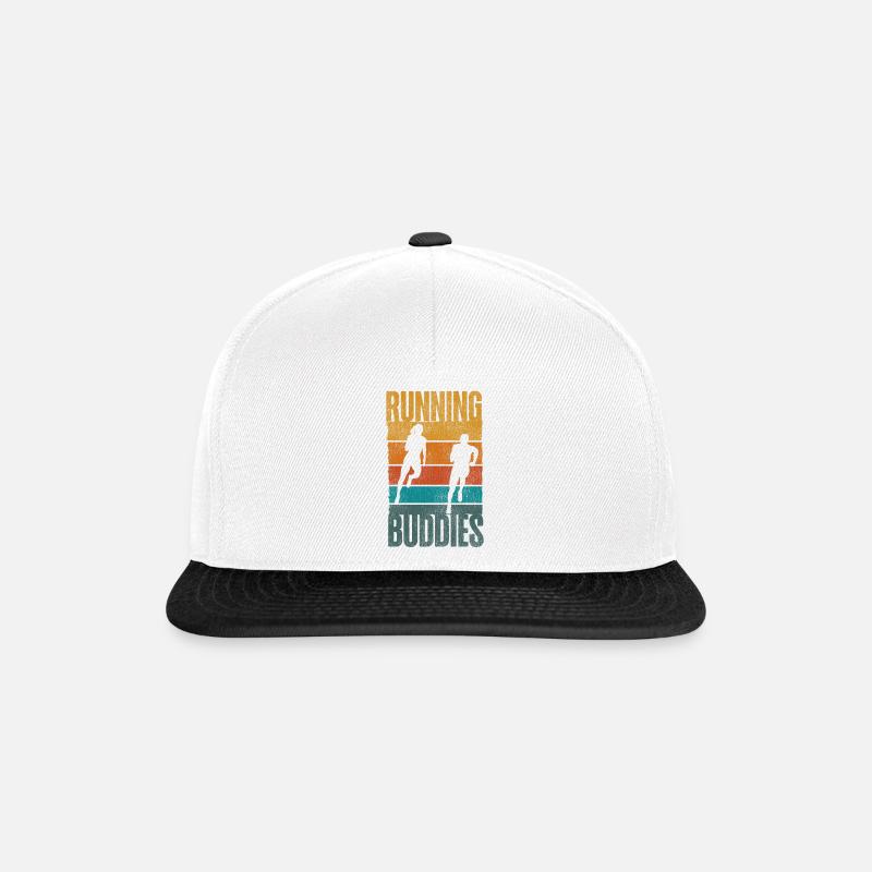 Running Runner Half Marathon - Snapback Cap - white/black