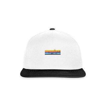 Roller Coaster Retro Vintage - Snapback Cap - Weiß/Schwarz - Vorne