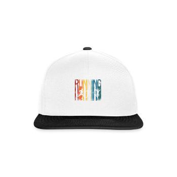 Running Runner Half Marathon - Snapback Cap - white/black - Front