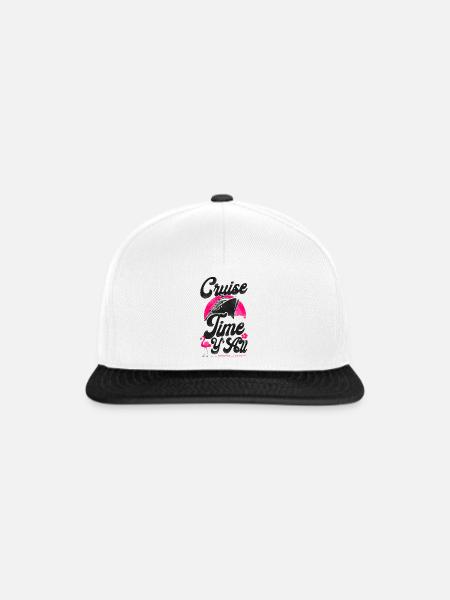 Cruise Ship Vacation Girl Vintage - Snapback Cap - Weiß/Schwarz