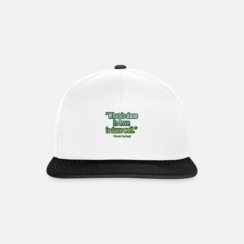Van Gogh - Snapback Cap - Weiß/Schwarz