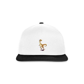 Dessin animé Gallimimus - Casquette snapback - blanc/noir - Devant