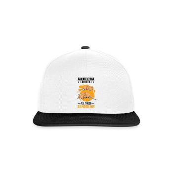 Armadillo Gift Armadillo - Snapback Cap - white/black - Front