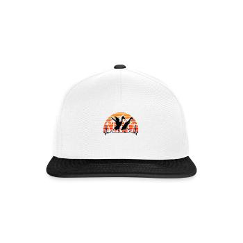 Indian Running Heartbeat Retro Bottle Duck - Casquette snapback - blanc/noir - Devant