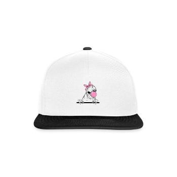 T. Rex mâche de la gomme - Casquette snapback - blanc/noir - Devant