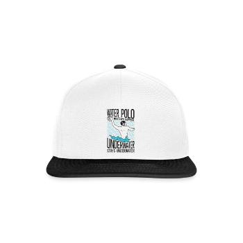 Water Polo Vintage Water Polo What - Snapback Cap - Weiß/Schwarz - Vorne