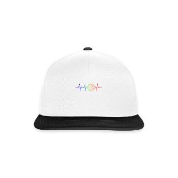 Water Polo Heart Beat Pulse - Snapback Cap - white/black - Front