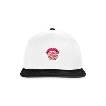 Chasse chasseur Lèvres de chasse - Casquette snapback - blanc/noir - Devant