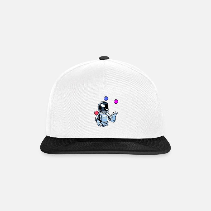 Juggling Astronaut Juggler - Snapback Cap - white/black
