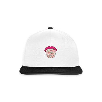 Seagull Lips - Snapback Cap - white/black - Front