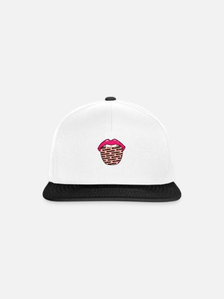 Zigarre Zunge - Snapback Cap - Weiß/Schwarz