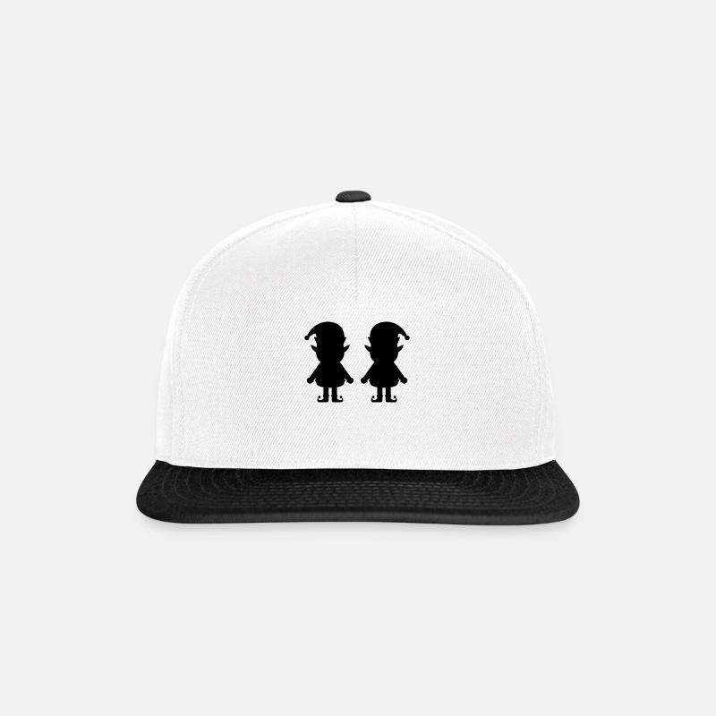 Elfen Elfen - Snapback Cap - Weiß/Schwarz