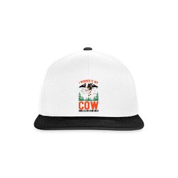 Vache Éleveur de bovins Fermier Vaches Fermier - Casquette snapback - blanc/noir - Devant