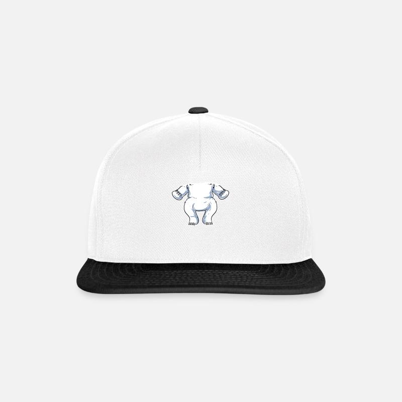 Isbjørn kostume - Snapback Cap - hvid/sort