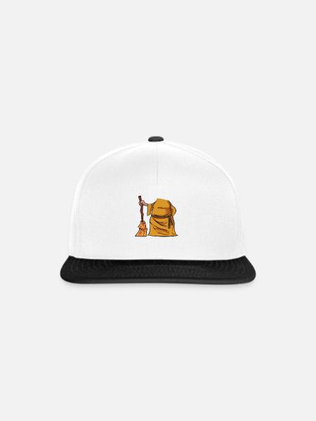 Hexe Kostüm - Snapback Cap - Weiß/Schwarz
