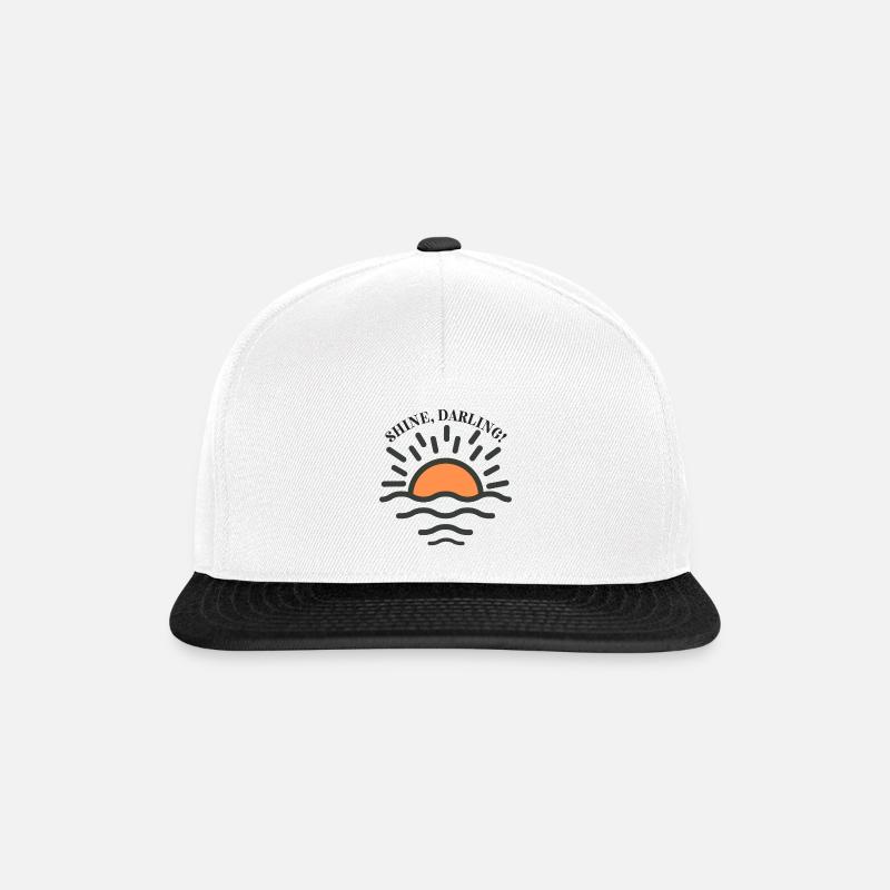 Shine Darling - Snapback Cap - white/black