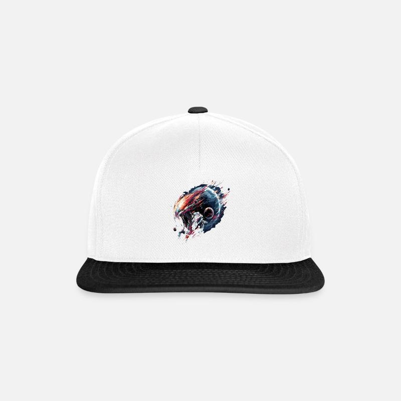Alien Creature Planet Sci-Fi - Snapback Cap - Weiß/Schwarz