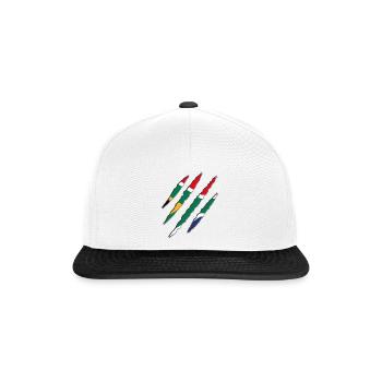 Südafrika Krallen - Snapback Cap - Weiß/Schwarz - Vorne
