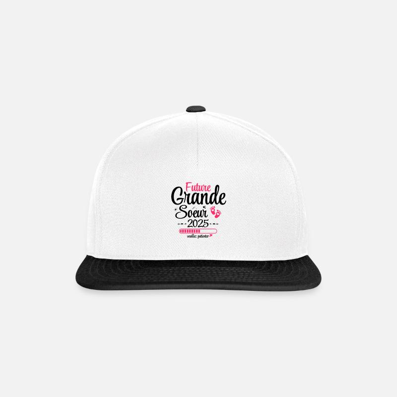 Future Grande Soeur 2025 Annonce De Grossesse - Casquette snapback - blanc/noir
