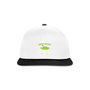 Ich war heute eins unter - lustiger Golfliebhaber - Snapback Cap - Weiß/Schwarz - Vorne