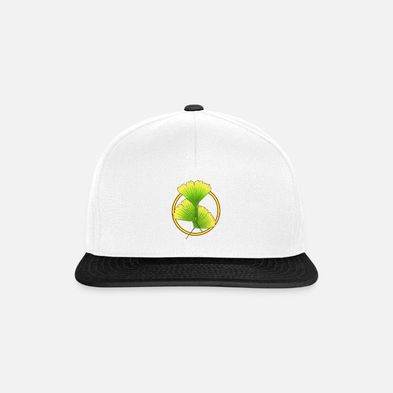 Gingko - Snapback Cap - white/black